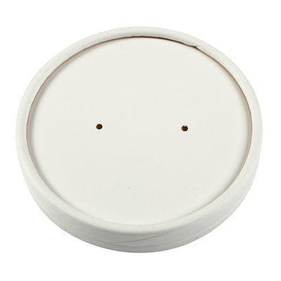 WHITE VENTED LID FITS 12OZ FOOD CONTAINER